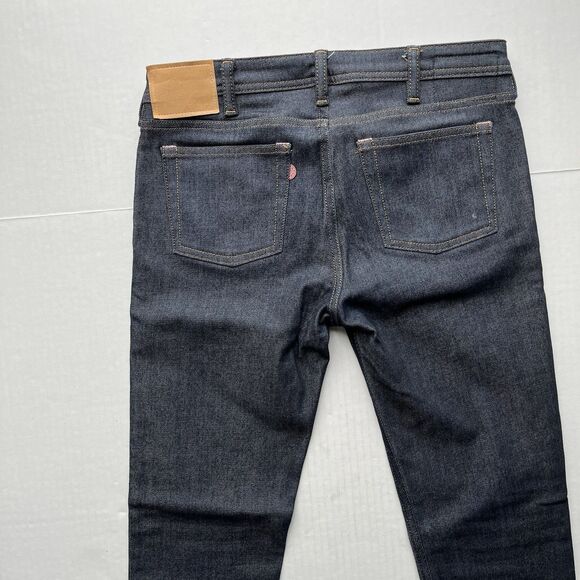 Acne Studios Women Climb Indigo Mid Rise Skinny Fit Jeans Dark Wash Size W34 L28 - Picture 6 of 14